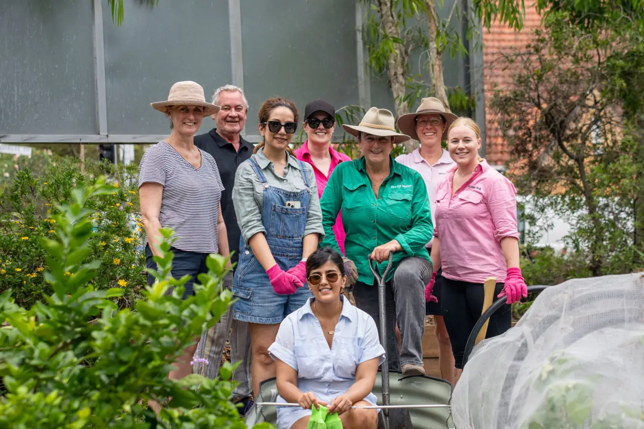 Communify working in community garden